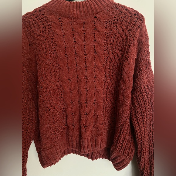 Major Labor Group Rust colored long sleeve knit sweater women’s size XL - Picture 6 of 6